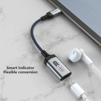 USB-C to iOS Audio Adapter Cable USB Type C Male to lightning Female Headphones Converter Compatible with iPad Pro 2021 MacBook