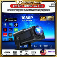 KRIS PRO HY320 Projektor Mini Android 11 1080P-4k 300ANSI Wifi6 BT5.0 HD Luar Portable Projektor unt