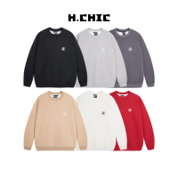 Áo sweater H.CHIC M009 nam dài tay vải nỉ lông cáo cổ tròn form rộng - Menswear Hoodie Tay Dài