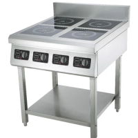3500W CE Stainless Steel Multi Cooking 4 Burner Commercial Electric Induction Cooker Stove