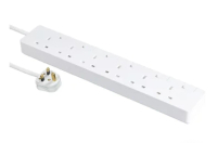 施耐德電器 Schneider Electric Schneider 13A 六位獨立開關安全插座 連3米線 白色