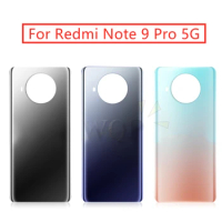 For Xiaomi Redmi Note 9 Pro 5G Battery Back Cover Rear Door Housing Side Key For Redmi note 9 Pro 5g Replacement Repair