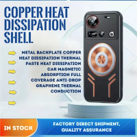 เคสหรูหราด้วยกราฟีนระบายความร้อนสำหรับ ZTE Nubia Z70 Z60 Ultra Z50S Z60S Pro เคสโลหะระบายความร้อนสีแ