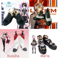 Vtuber NIJISANJI Shu Yamino/ Lucca Maria /Kuzuha/Mysta Rias Cosplay Shoes Boots Women Men Halloween Role Play PU Leather