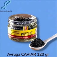 Pescaviar Avruga Caviar 120gr - Smoked Herring Spheres - Black Caviar - Telur Ikan Hitam