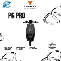 Tangkas Motor Listrik P6 PRO SLA Biru Sidoarjo