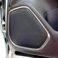 For Honda shuttle 2015 GP7 Accessories ABS Matte/Carbon Fibre Car Door Inner Speaker Audio Horn Ring Cover Trim Styling 4PCS