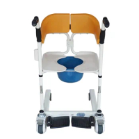 202New Product Multifunctional Folding Patient Transfer Commode Toilet Chair