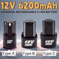12V 6200mAh Universal Rechargeable Battery for Power Tools Electric Screwdriver Electric Drill Li-ion Battery