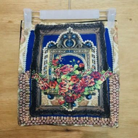 Rok Span Mini Motif Bunga Polyester 04