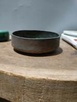 日本回流銅器古董明治時期老銅缽，聲音很好，莊重悠揚，皮殼老，