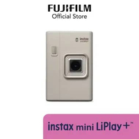 FUJIFILM Instax Mini Liplay+ Instant Hybrid Camera Sand Beige