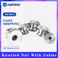 GB806 DIN466 304 Stainless Steel Knurled Thumb Nut Hand Tighten Nut 3D Printers Parts M2-M12