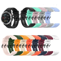 Silicone strap For Garmin Fenix 6 6S 6X 5X 5 5S 3 3HR Forerunner 935 945 Quick Release silicone strap for 26mm 22mm 20mm strap