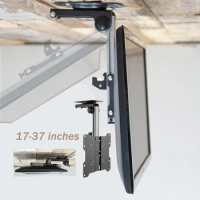 RV TV Wall Mount Bracket Folding 14-32 Inch Ceiling Caravan Kitchen Restaurant Car Accessories TV Holder