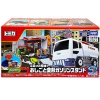 【FUN心玩】TW17756 正版 日本 TOMICA 變形加油站 多美小汽車 TAKARA TOMY 生日 禮物