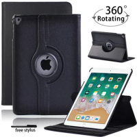 360 Rotating Smart Tablet Cover Case for Apple Ipad 5/6/iPad Air 1/2/iPad Pro 9.7 Inch Shockproof Hard Case+ Free Stylus