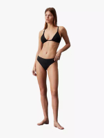 Calvin Klein CALVIN KLEIN SWIMWEAR - BIKINI BOTTOMS - CK MICRO BELT - Black - black