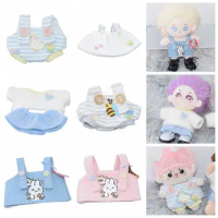 10cm Doll Clothes Multicolor Changing Dress Game Sweater Skirt Suit Cosplay Toy Doll Suspender Skirt for 17cm labubu/13cm dog