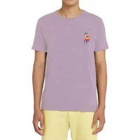 POLO - 7602.69 Mens Jersey Crewneck T-Shirt Big Colorful Pony - Purple L
