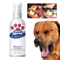 Breath Freshener For Dogs Natural Oral Spray Cleaning Portable 30ml Breath Spray Oral Care For Puppies Dogs Kittens Cats Remove