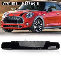 Front Bumper Grille Upper Grill for Mini Cooper F55 2014 2015 2015 2017 2018 Gloss Black car racing grilles net accessories