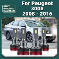 2/4Pcs CSP H7 LED Headlamp Bulb Super Bright Fan 33000LM 12V Luces For Peugeot 3008 2016 2015 2014 2013 2012 2011 2010 2009 2008