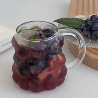 LAZZY Gelas Cangkir Minuman Tahan Panas Borosilicate 350ml LY-350 Minum Bayi Mug Susu Anti Tumpah Be