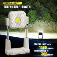 3000W Super Bright Flashlight with Power Bank Function LED Rechargeable Light with Magnetic 5 Light
