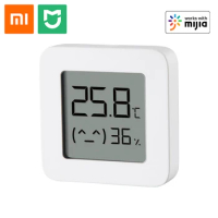 Xiaomi Mijia Bluetooth Thermometer Hygrometer 2 Temperature Humidity Sensor Smart Digital LCD Moisture Meter Thermo-Hygrometer