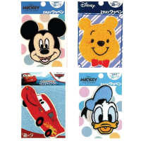 【小禮堂】Disney 迪士尼 造型刺繡燙布貼 - 大臉款 米奇 維尼 唐老鴨 CARS(平輸品)