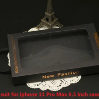 175*105*22mm Black Kraft Paper Box For Iphone 11 Pro Max XS XR X 8 7 6 6S Plus Case Mobile Phone Case Display Box hang hole