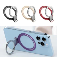 Ultra-thin Cellphone Finger Ring Holder Metal Foldable Sticker Finger Ring Bracket Kickstand for iPhone 12 13 14 15Pro Max