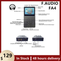 F.Audio FA4 HIFI DSD lossless USB DAC decoding Bluetooth two-way dual ES9038Q2M Balanced output mp3 Player