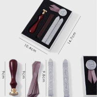 Sea of clouds B55 Wax Seal Stamp sealing Kit Set handle for wedding  invitations Personalized Vintage Wax Badge Seal Stamp Wax