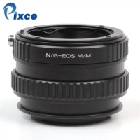 Pixco For N/G-EOSM/M Adjustable Focusing Macro To Infinity Lens Tube Suit For Nikon F Mount G Lens to Canon EOS M M2 Mirrorless