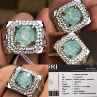 Natural 2.95ct Paraiba Tourmaline Rainbow Memo Gri