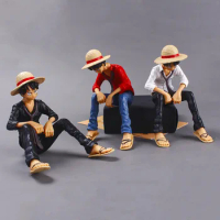12CM Anime One Piece Monkey D Luffy Action Figure PVC Model Toys Doll Cake Car Decoration Collection Kid Toy Gift