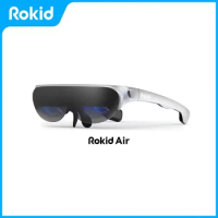Rokid Air AR Smart Glasses 120" Screen with 1080P OLED Dual Display 43°FoV 55PPD Foldable Home Game Viewing Device