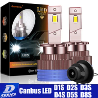 2PCS Car Lights D2S LED Canbus D1S D1R D3S D4S D4R D5S D8S LED Atuo Lamp 30000LM 70W For Car Headlight Turbo LED Bulbs 6000K 12V