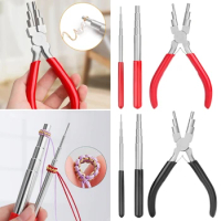 Wire Looping Tool Set with Wire Looping Mandrel and Bail Making Plier for Jump Ring Forming and Jewelry Wire Wrapping 97QE