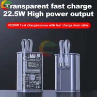 DIY Power Bank 21700 Battery Charger Case PD 22.5 W Fast Charging Case 10000mAh Polymer Battery Charging Power Bank Box
