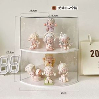 陽角展示架牆角手辦收納展示架泡泡瑪特展示盒公仔娃娃透明展示櫃