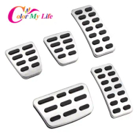 Color My Life Stainless Steel Car Pedal Cover Pad for Hyundai Accent Solaris I20 2011 - 2017 MT AT Accessories Car Styling