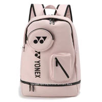 YONEX Backpack Waterproof Artifical Leather Badminton Bag With Shoe Compartment For Women Men