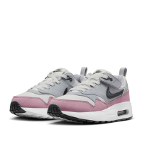 【NIKE 耐吉】運動鞋 童鞋 中童 兒童 氣墊 魔鬼氈 AIR MAX 1 EASYON PS 灰粉 DZ3308-115