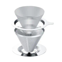Pour Over Coffee Dripper Slow Drip Pour Over Coffee Filter Portable Coffee Cone Dripper Rust-Proof Coffee Maker For Kitchen