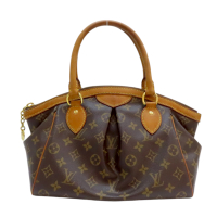 【二手名牌BRAND OFF】LOUIS VUITTON LV 路易威登 棕色 原花帆布 Tivoli PM 手提包 M40143