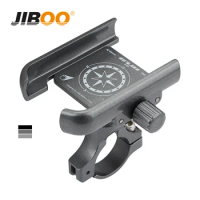 JIBOO Bicycle Phone Holder Aluminum Alloy 360° Rotation MTB Bike Mobile Support Moto Scooters Phone Holder Cycling Accessories