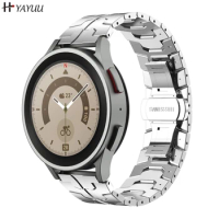 20mm Stainless Steel Metal Strap for Samsung Galaxy Watch 5 Pro 45mm/Galaxy Watch 4 5 Band 44mm 40mm/Galaxy Watch 4 Classic Band